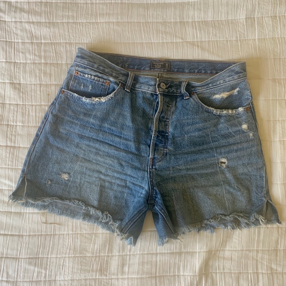 Abercrombie Distressed Mom Shorts